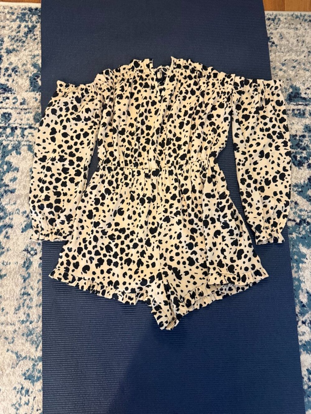 REVOLVE Beach Bunny Tanner Romper in Animal Dot Size Small